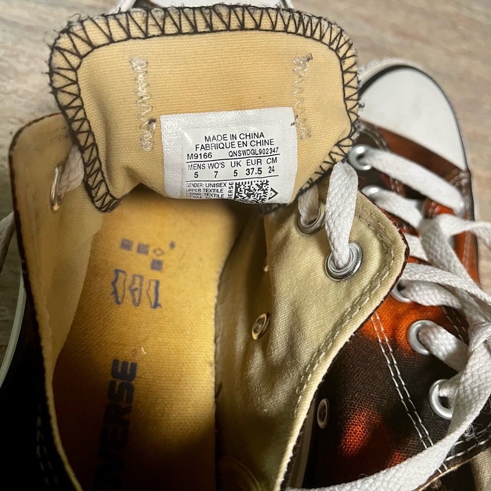 Converse All Star Unisex tie dye brown sneakers - Picture 11 of 16